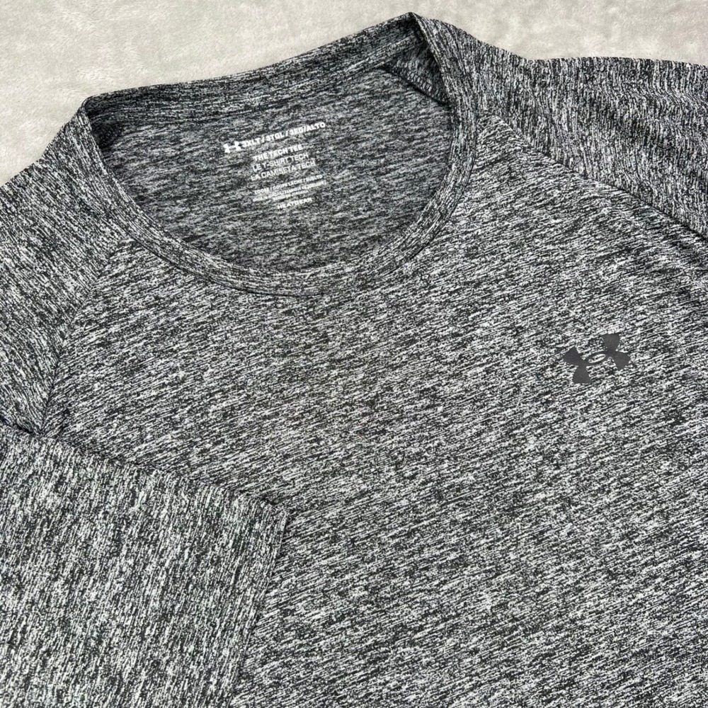 Under Armour Tech Tee Mens 3XLT Gray‎ Heather Space HeatGear Short Sleeve Loose